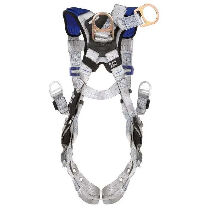 3M DBI-SALA 1401154 ExoFit X100 Comfort Oil & Gas Climbing/Positioning/Suspension Safety Harness, Gray, 2X-Large, 1 Each
