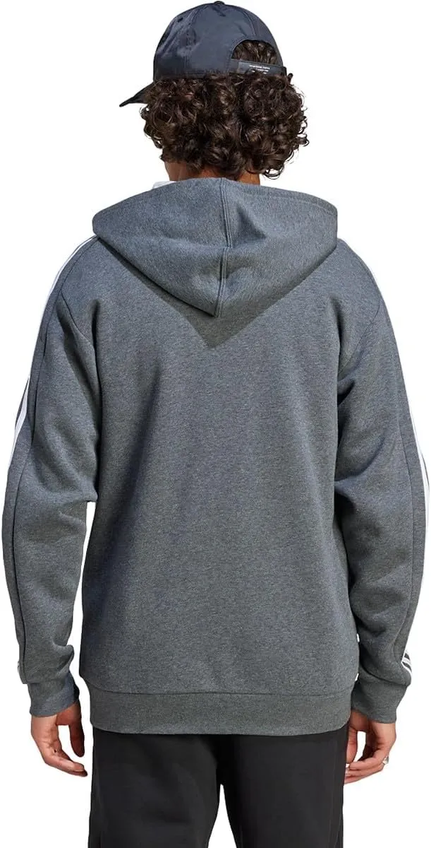 adidas Men's Essentials Fleece 3-Stripes Full-Zip