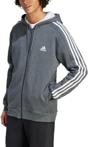 adidas Men's Essentials Fleece 3-Stripes Full-Zip