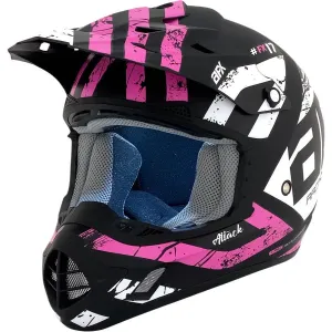 AFX FX-17 Attack Helmet - Matte Black/Fuchsia