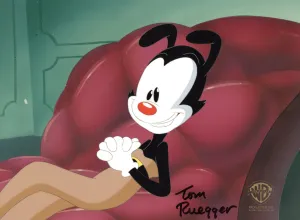 Animaniacs Original Production Cel Signed by Tom Ruegger: Yakko