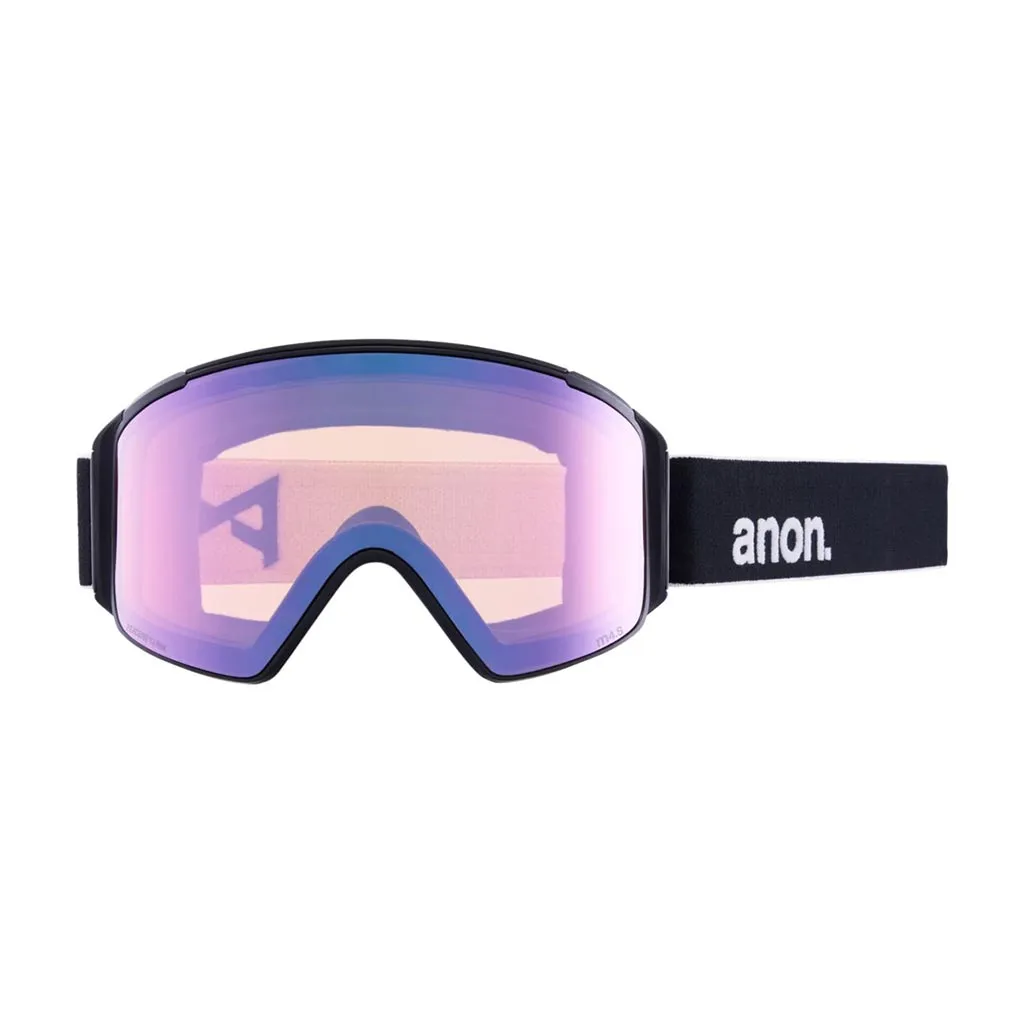 Anon M4S Low Bridge Cylindrical Goggle - Black/Perceive Variable Blue