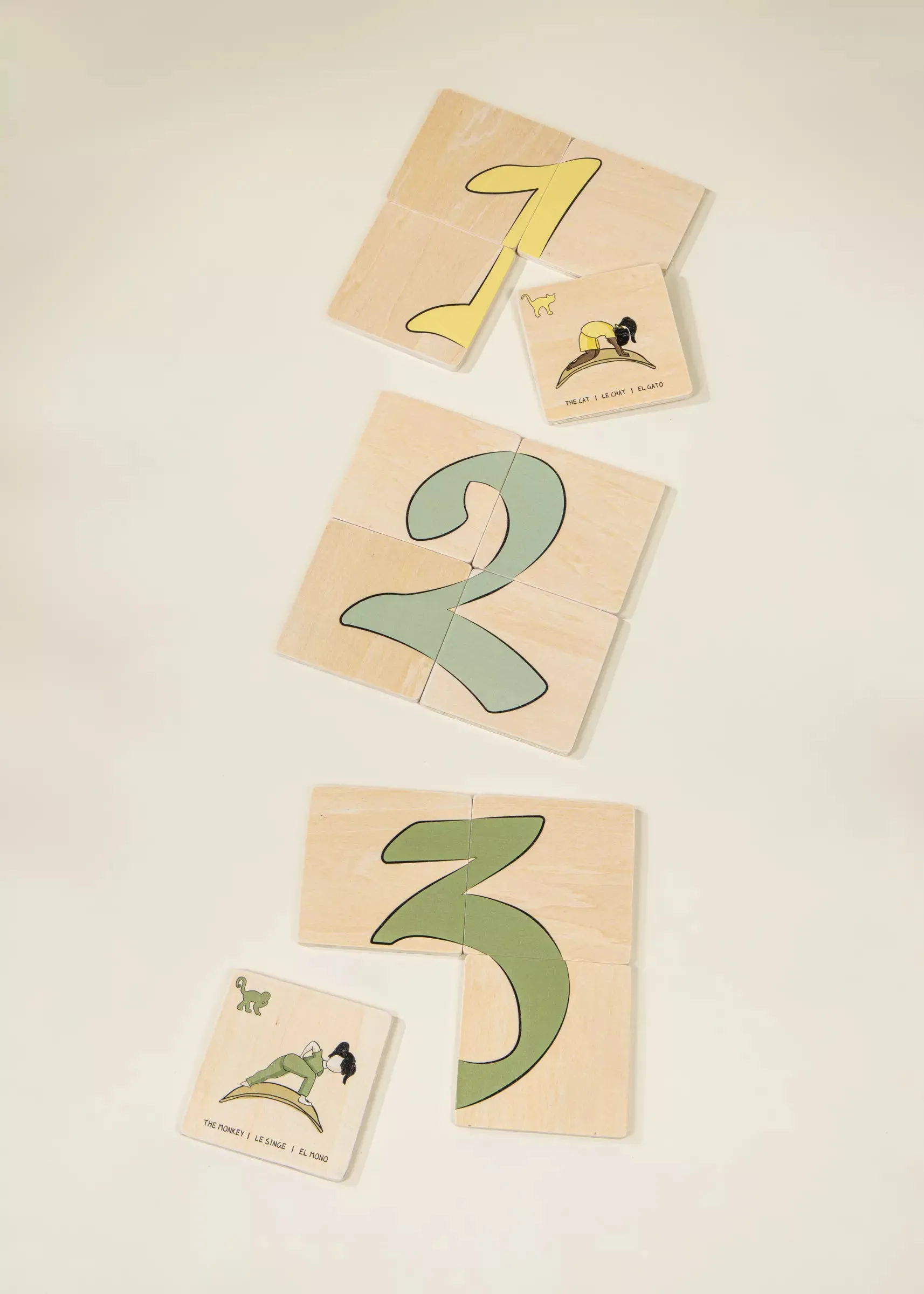 Balance Board Yoga Wooden Cards (12 pcs)