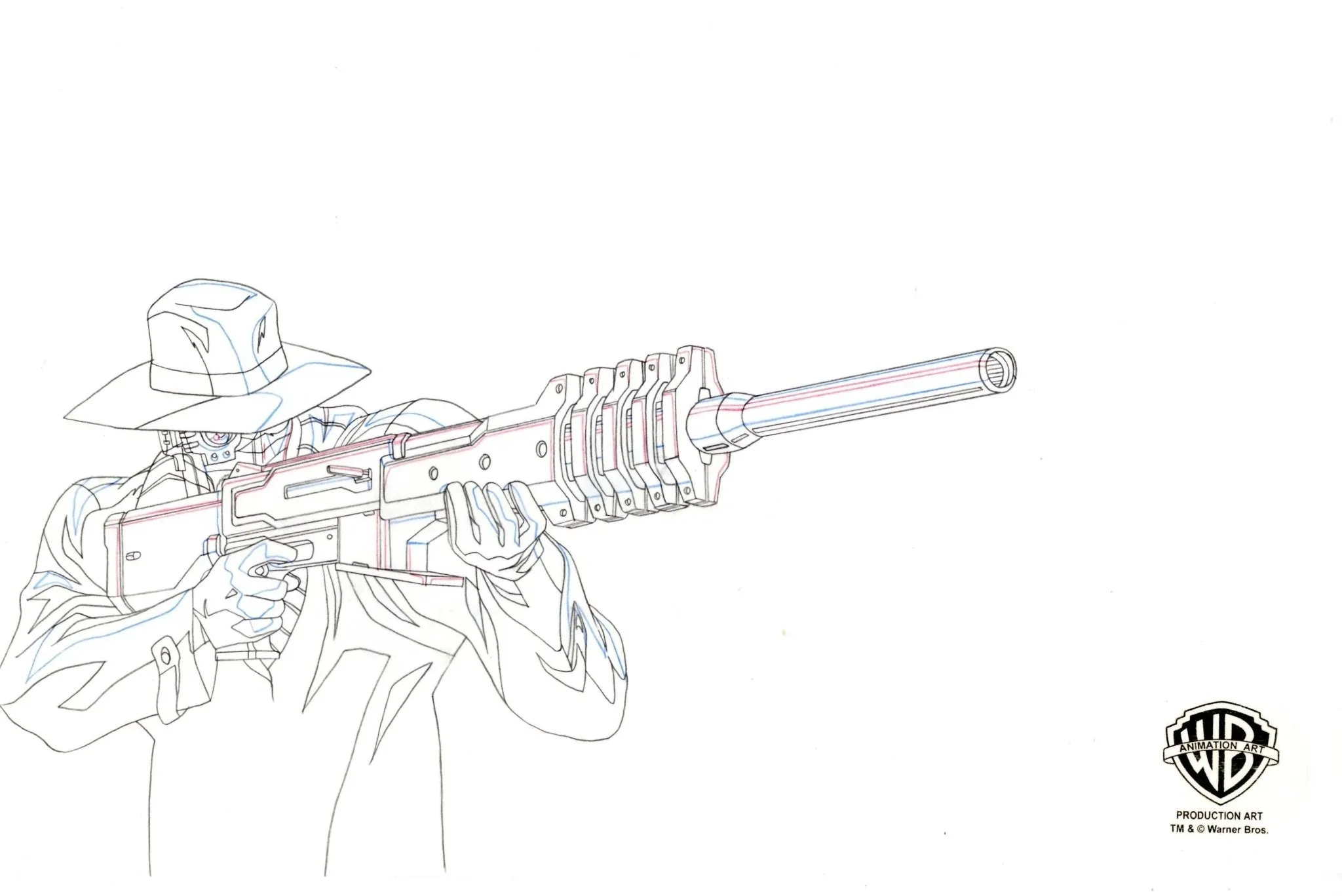 Batman: Gotham Knight Original Production Drawing: Deadshot
