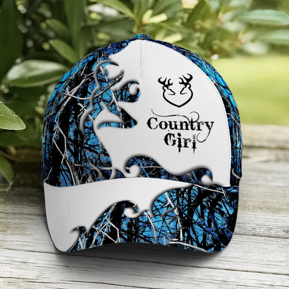 Blue Camouflaged Deer Pattern Baseball Cap Coolspod