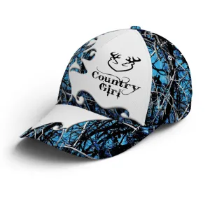 Blue Camouflaged Deer Pattern Baseball Cap Coolspod