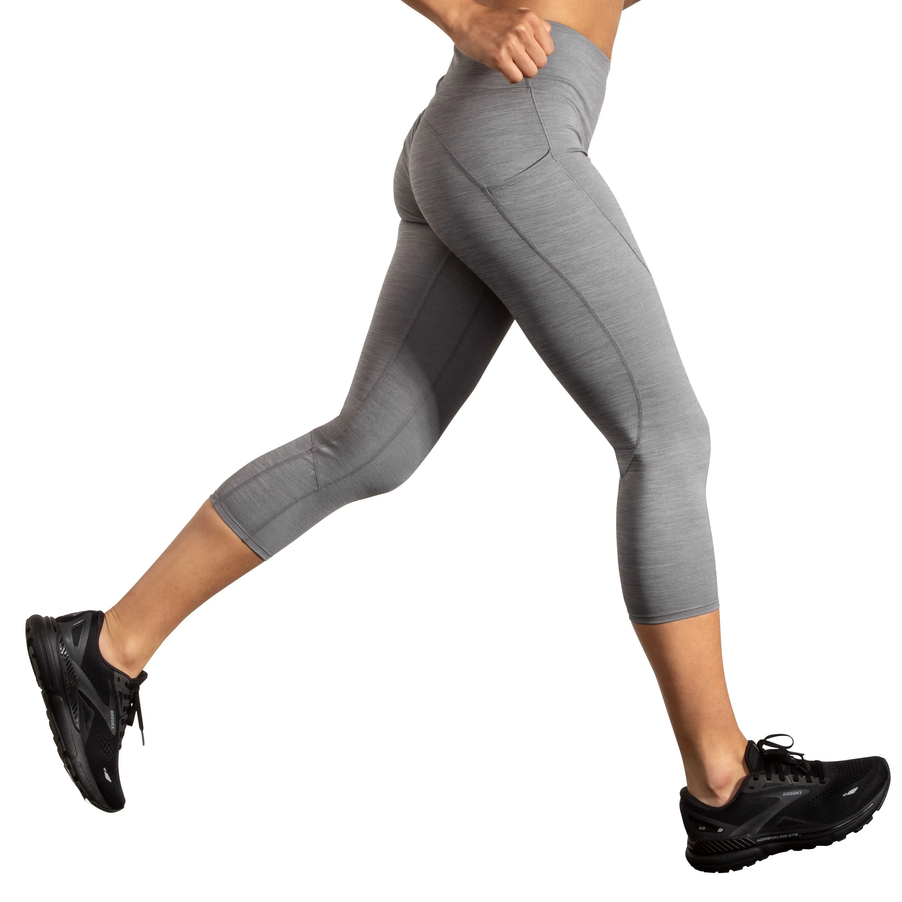 Brooks | Spark Capri | Women's | Heather Charcoal