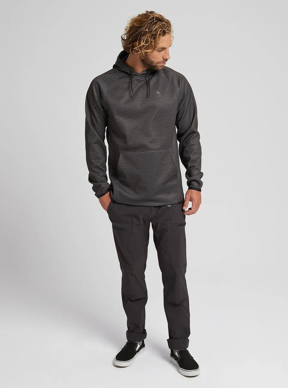 Burton Crown Weatherproof Hoodie Mens Black Heather