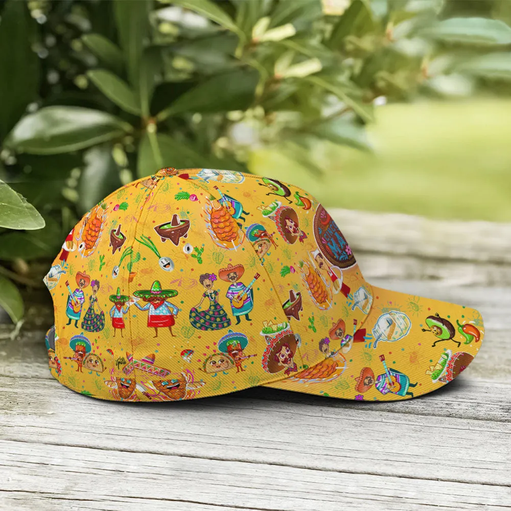 Cinco De Mayo Yellow Funny Pattern Baseball Cap Coolspod