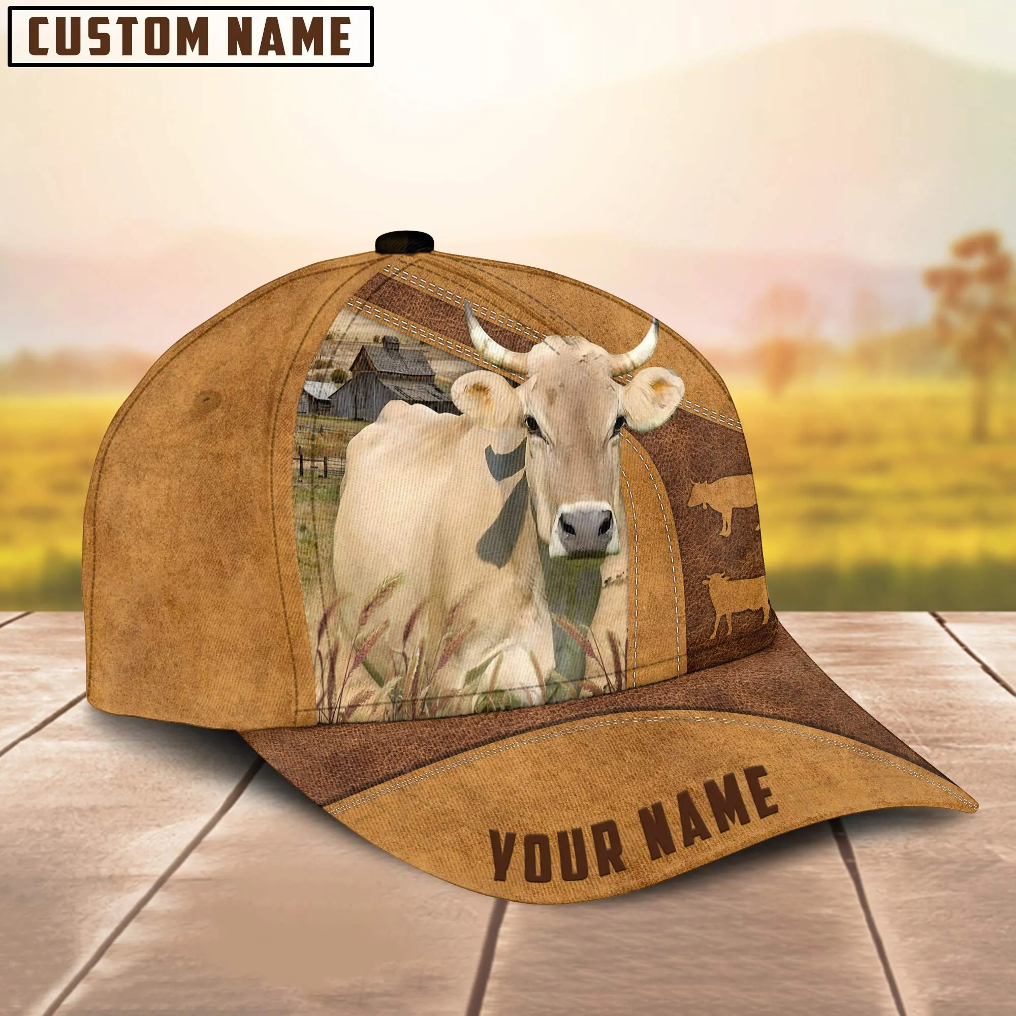 Custom Name Braunvieh Cattle Cap , Cattle Hat, Farm Baseball Hat, Cap Hat For Farmer Farm Lover