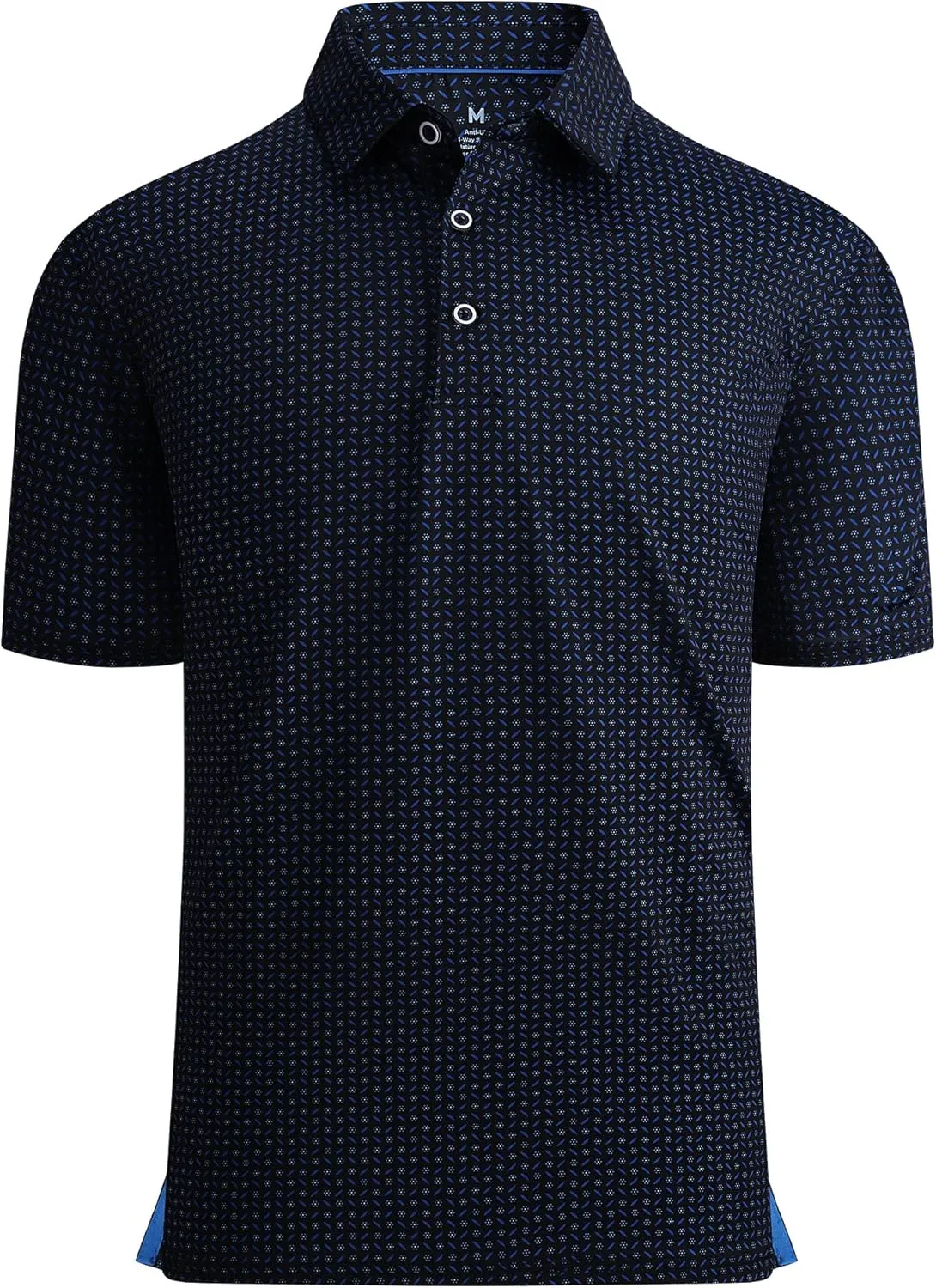 Damipow Premium Golf Shirts for Men Dry Fit Performance Polo Short Sleeve Collared Shirt
