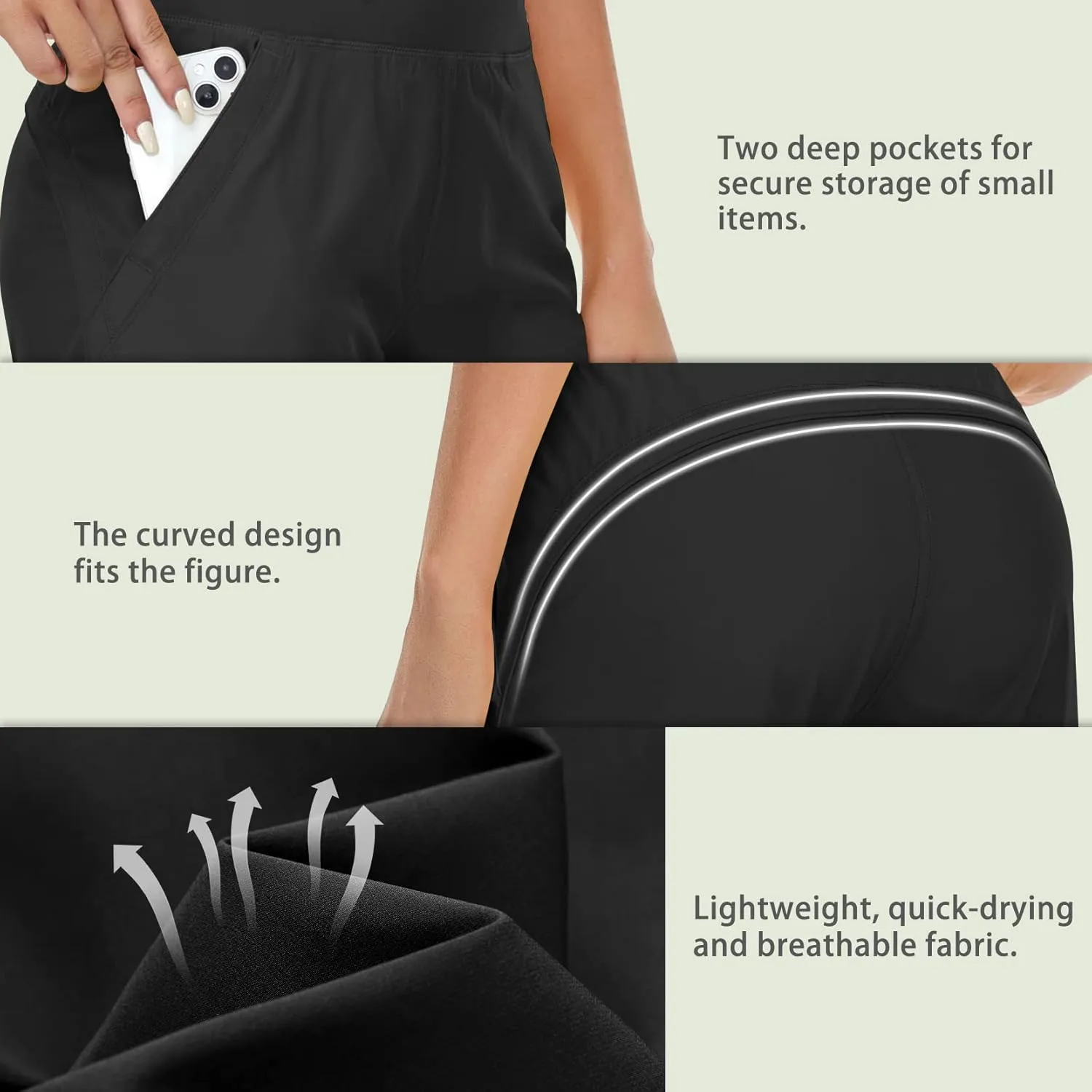 DAYOUNG Women's High Waisted Swim Skirt Tummy Control Board Shorts with Pocket Beach Bottoms with Liner