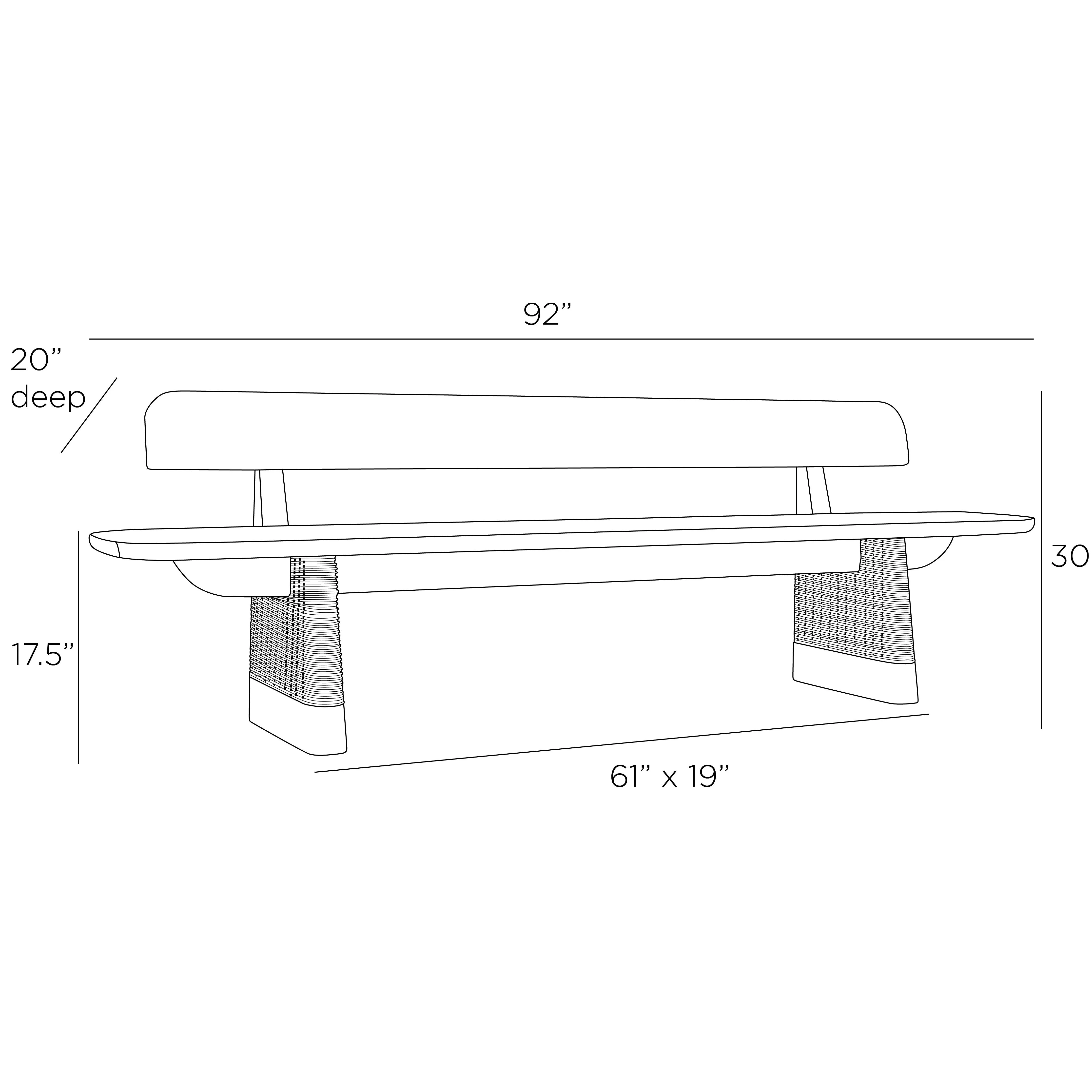 Delrio Outdoor Bench