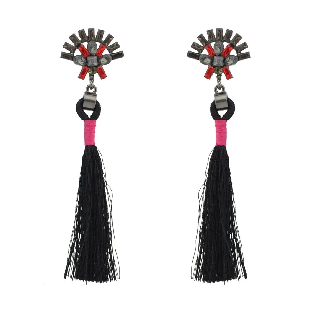 Fashion best tassel long earrings 5 colors 1 pair for jewelry accessories bohemia style Xmas party