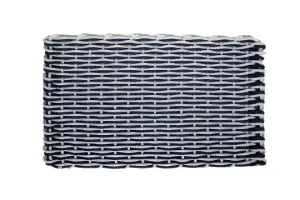 Fog Gray/Navy Rope Doormat