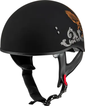 Gmax HH-65 Corvus Helmet Matte Black/Silver/Orange
