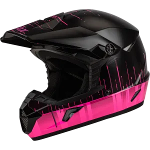 Gmax Youth MX-46Y Frequency Offroad Helmet Black/Pink