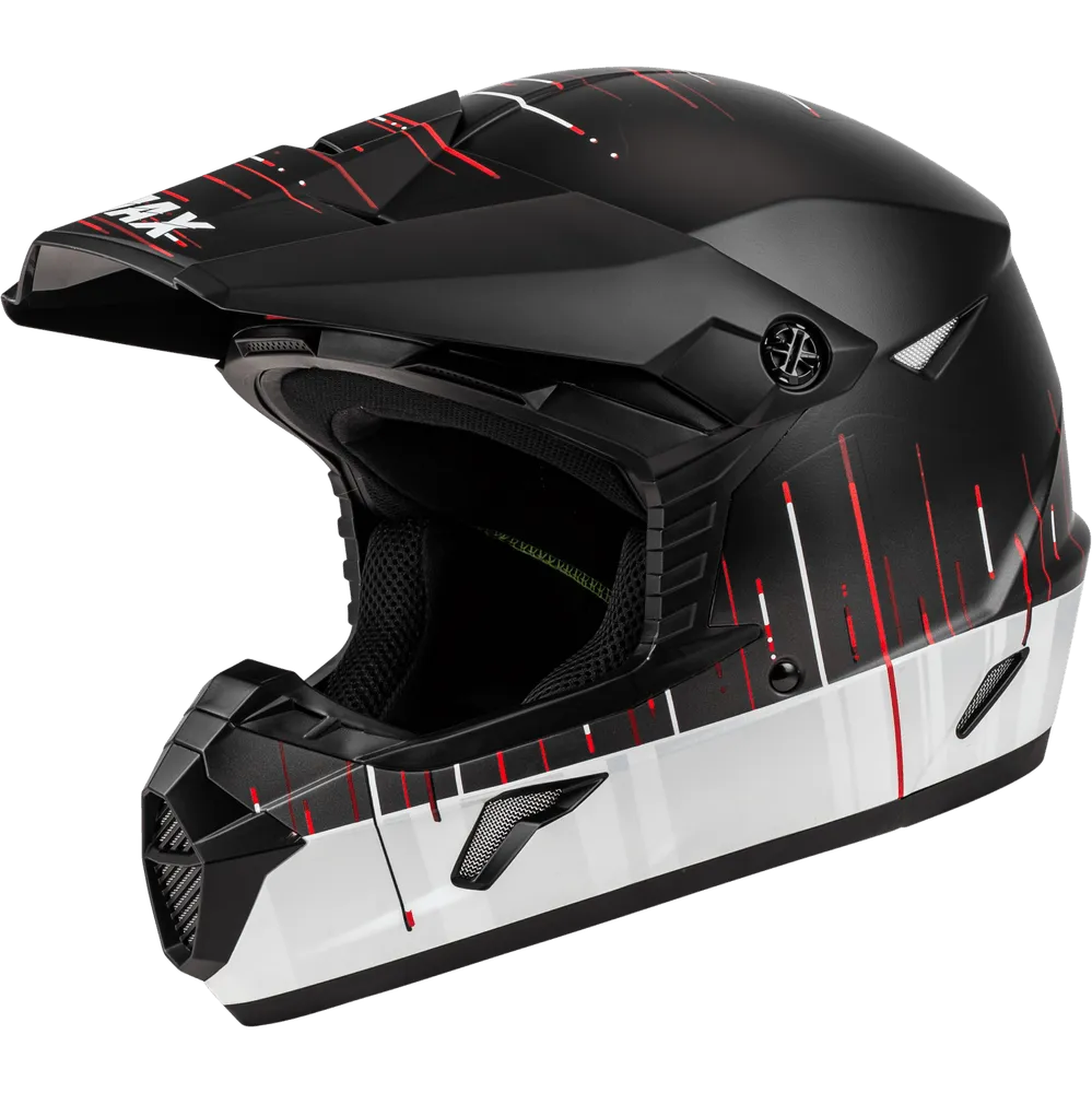 Gmax Youth MX-46Y Frequency Offroad Helmet Matte Black/White