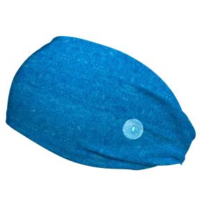 Heather Royal Blue Headband with Buttons