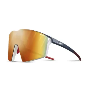 JULBO Edge Sunglasses - Matte Blue - White - Red / REACTIV 1-3 HC SPECTRON 0