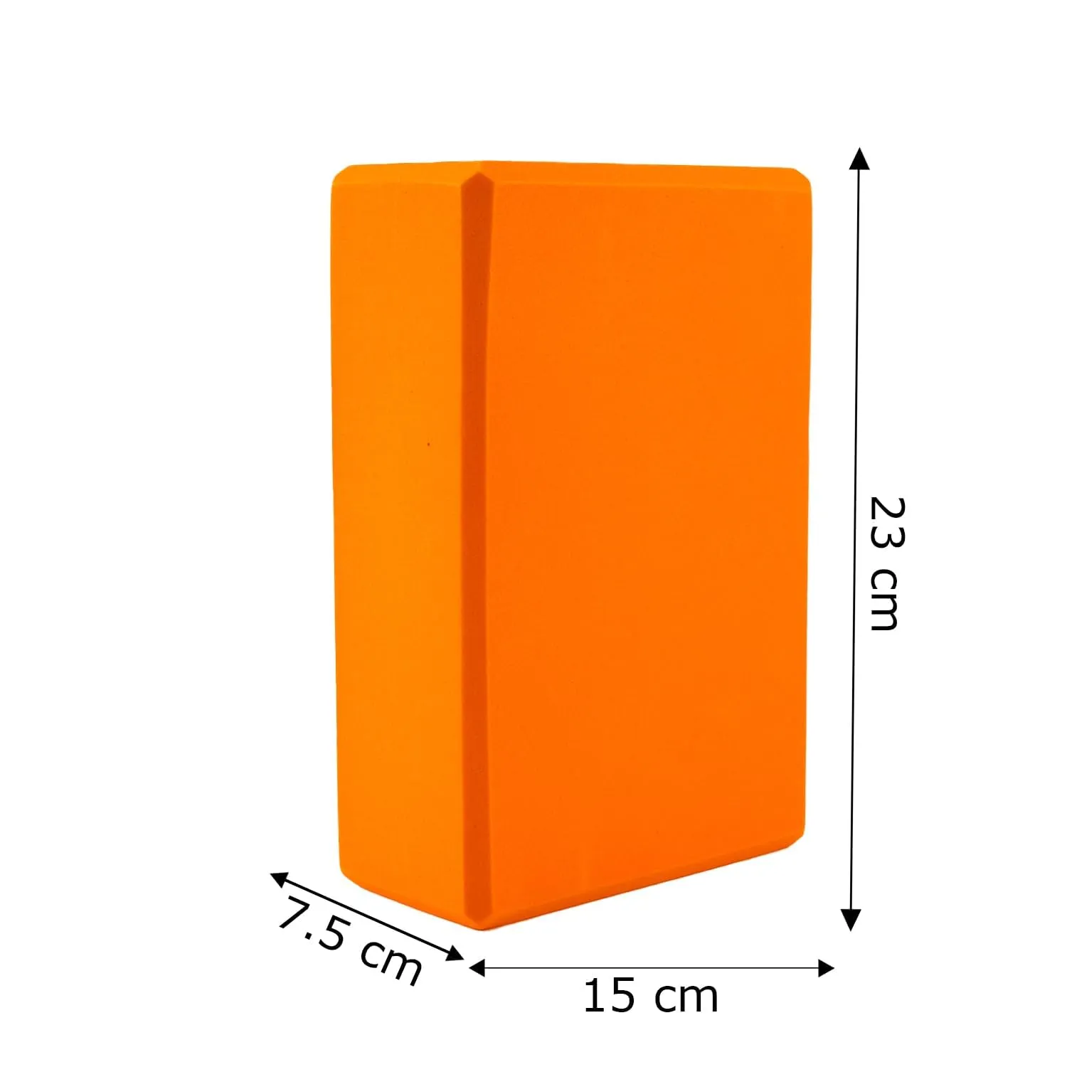 Kuber Industries High-Density Yoga Block|Lightweight & Portable Yoga Brick|Improve Strength & Flexibility-Pack of 4 (Orange)