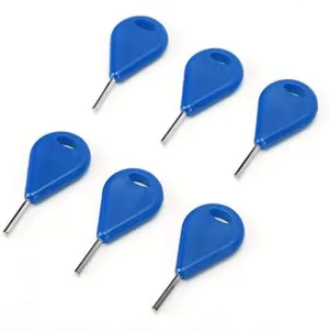 Life Pack of 6 Surfboard Fin Key, Metal Hex Key Surf Fin Key Spare Replacement Surfing Boar Accessory