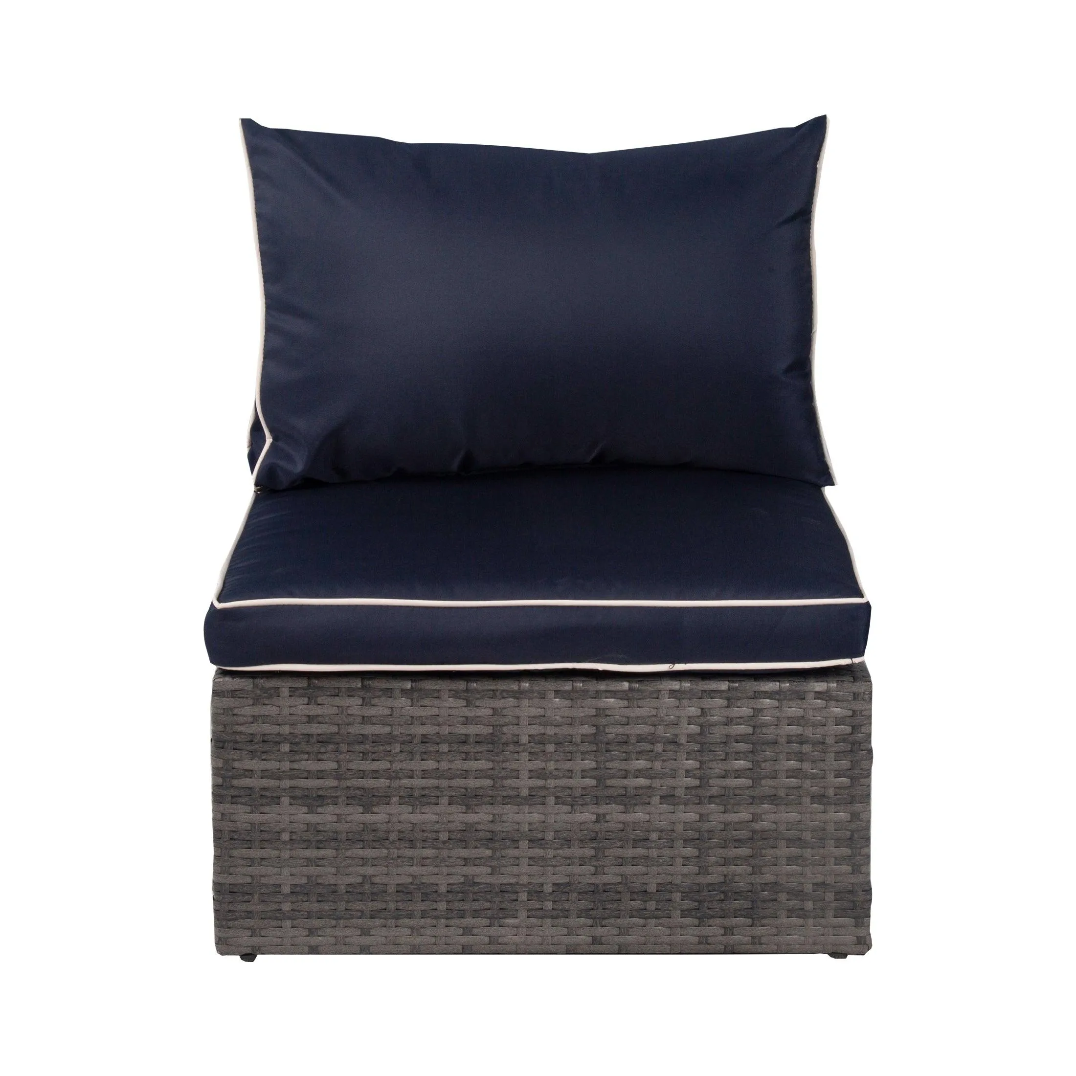 London 4-Piece Outdoor Rattan Wicker Sectional Sofa Furniture Set