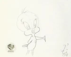 Looney Tunes Original Production Drawing:  Tweety Bird