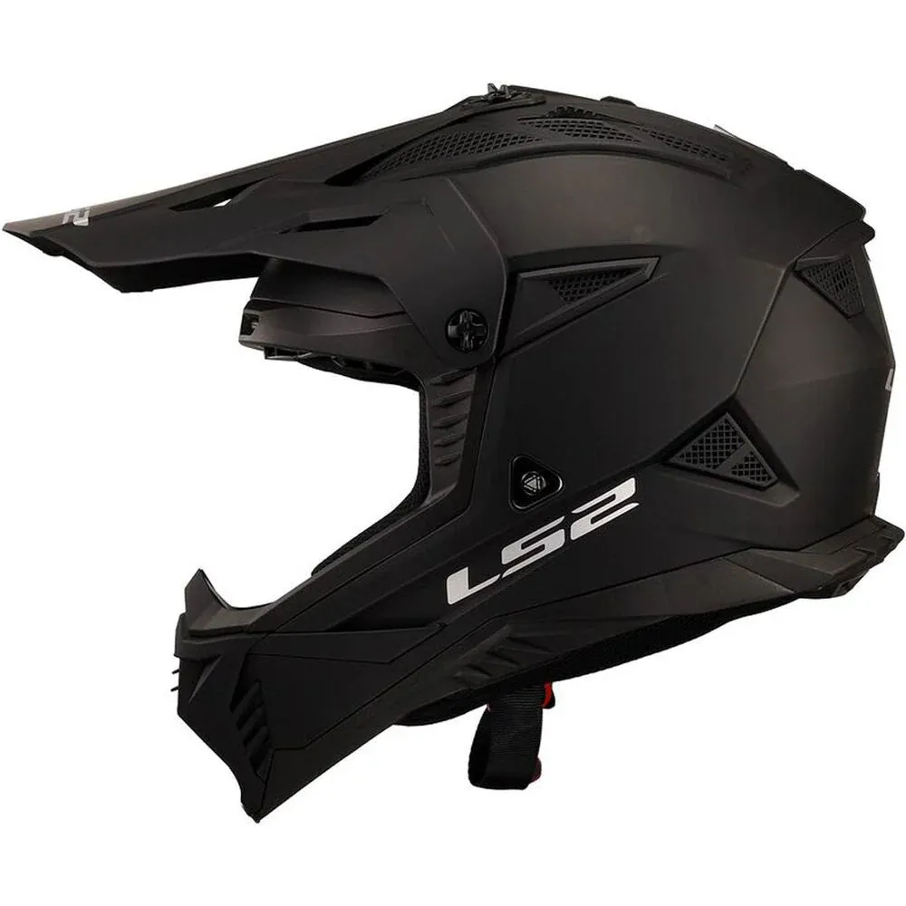 Ls2 Mx708 Fast  Solid Motocross Helmet Matt Black-06