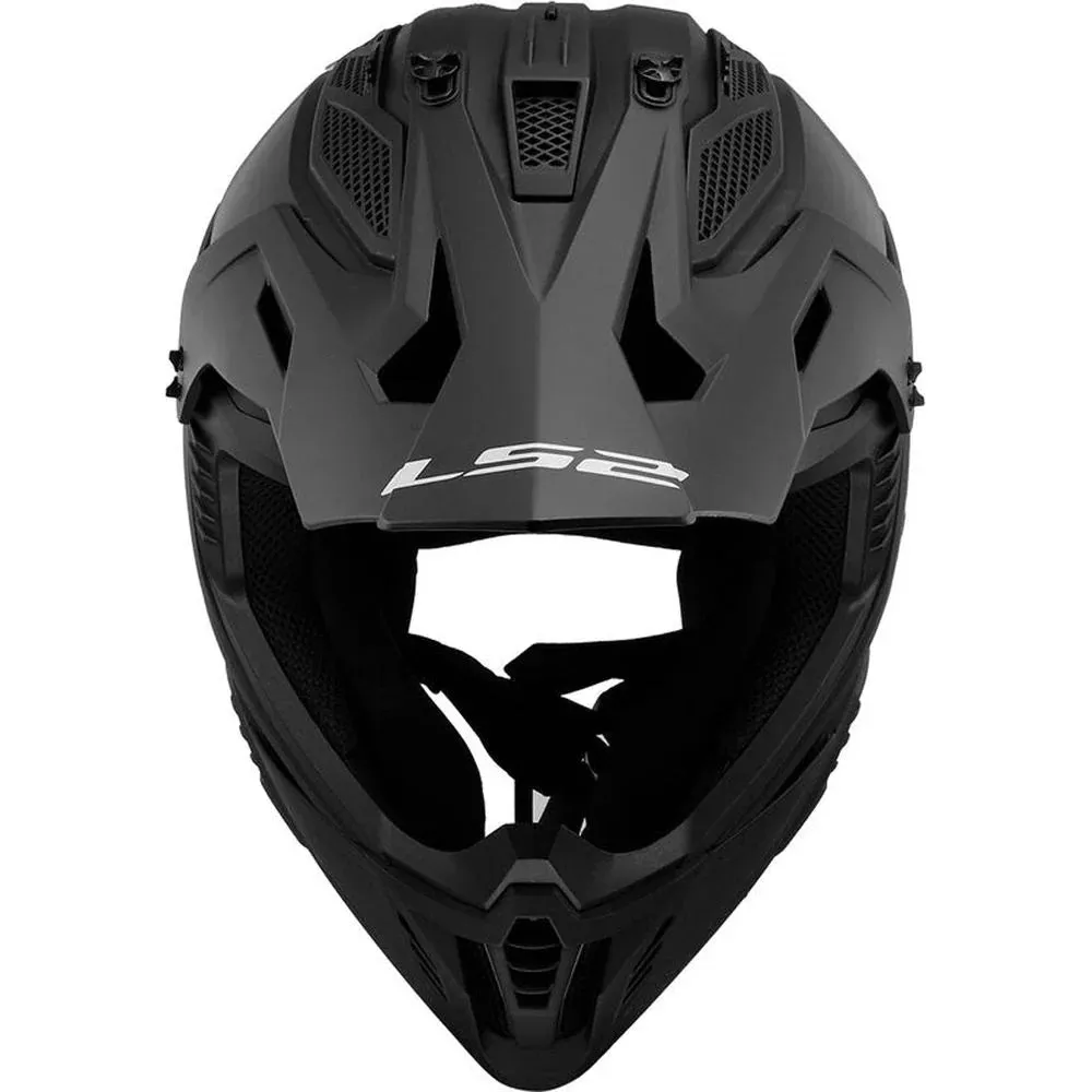Ls2 Mx708 Fast  Solid Motocross Helmet Matt Black-06