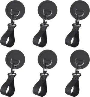 Mgoodoo Stainless Steel D-Ring Patch, 6 Pairs of Paddle Clips and D-Ring PVC Patches, NO Glue Included