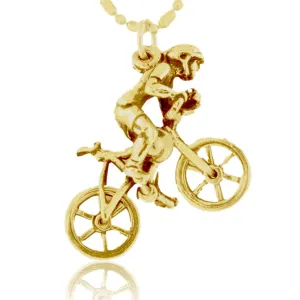 Mountain Bike Rider Charm