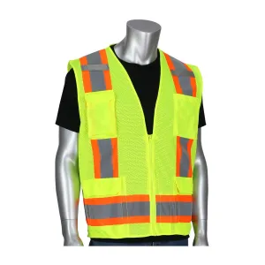 PIP ANSI Type R Class 2 Two-Tone Mesh Surveyors Vest