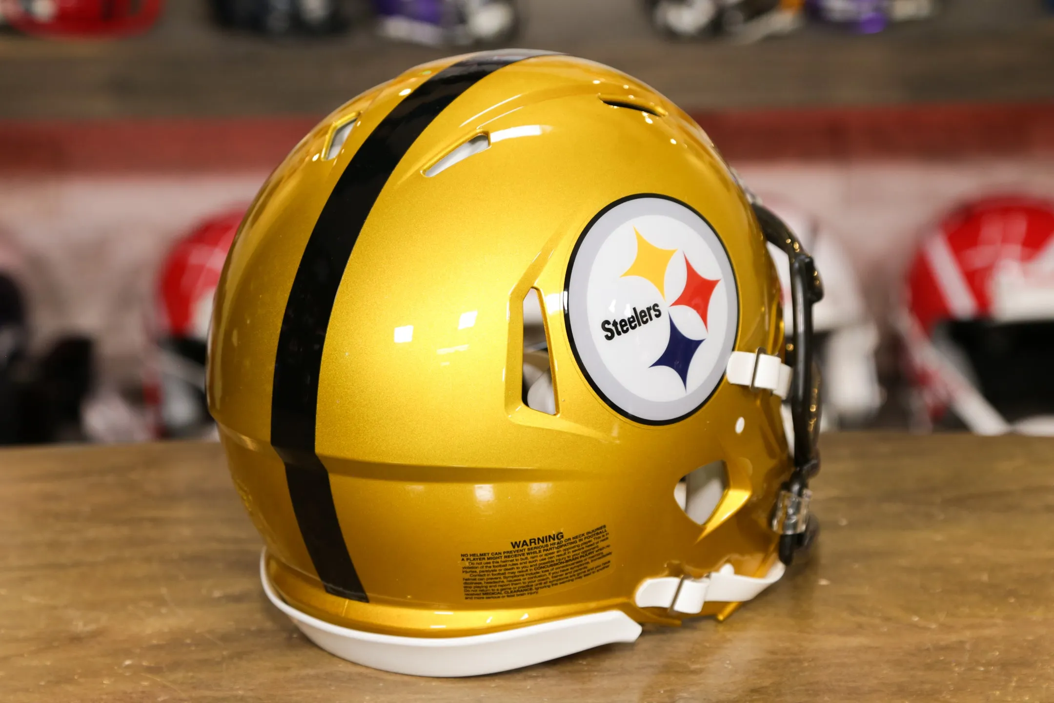 Pittsburgh Steelers Riddell Speed Authentic Helmet - Flash