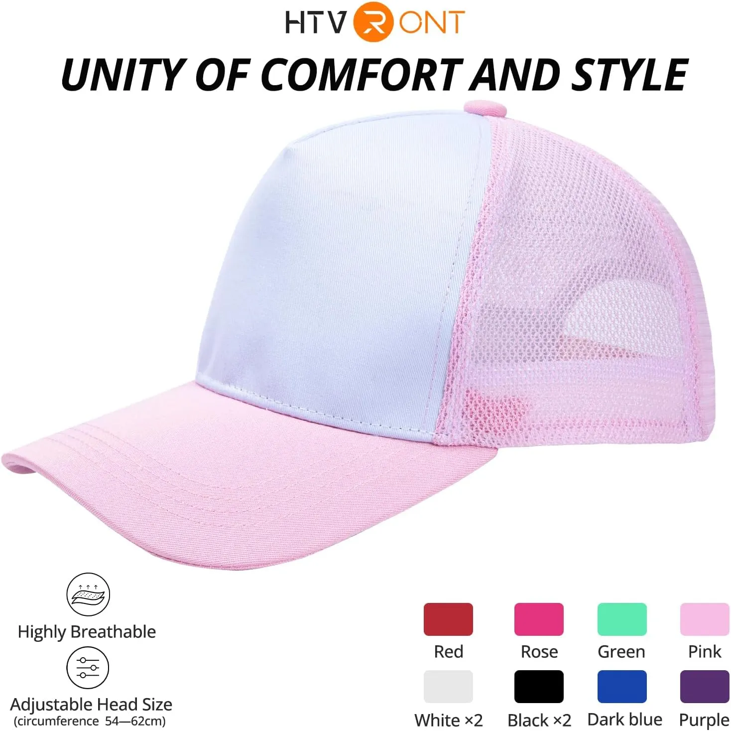 Polyester Trucker Cap Sublimation Blanks - 10PCS