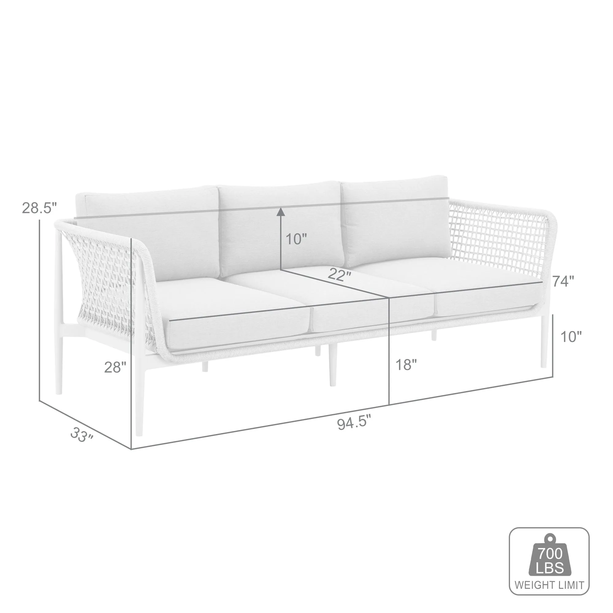 Rhodes Outdoor Sofa