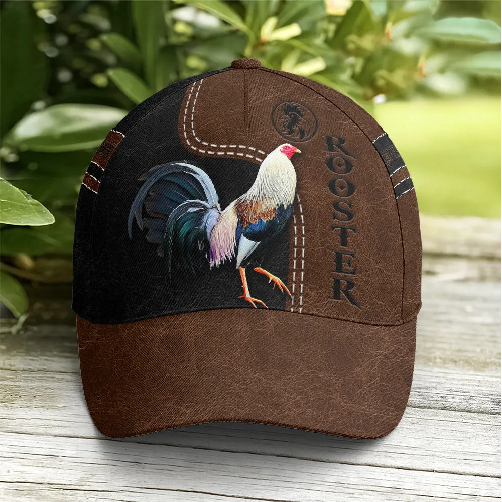 Rooster Classic Leather Baseball Cap Coolspod