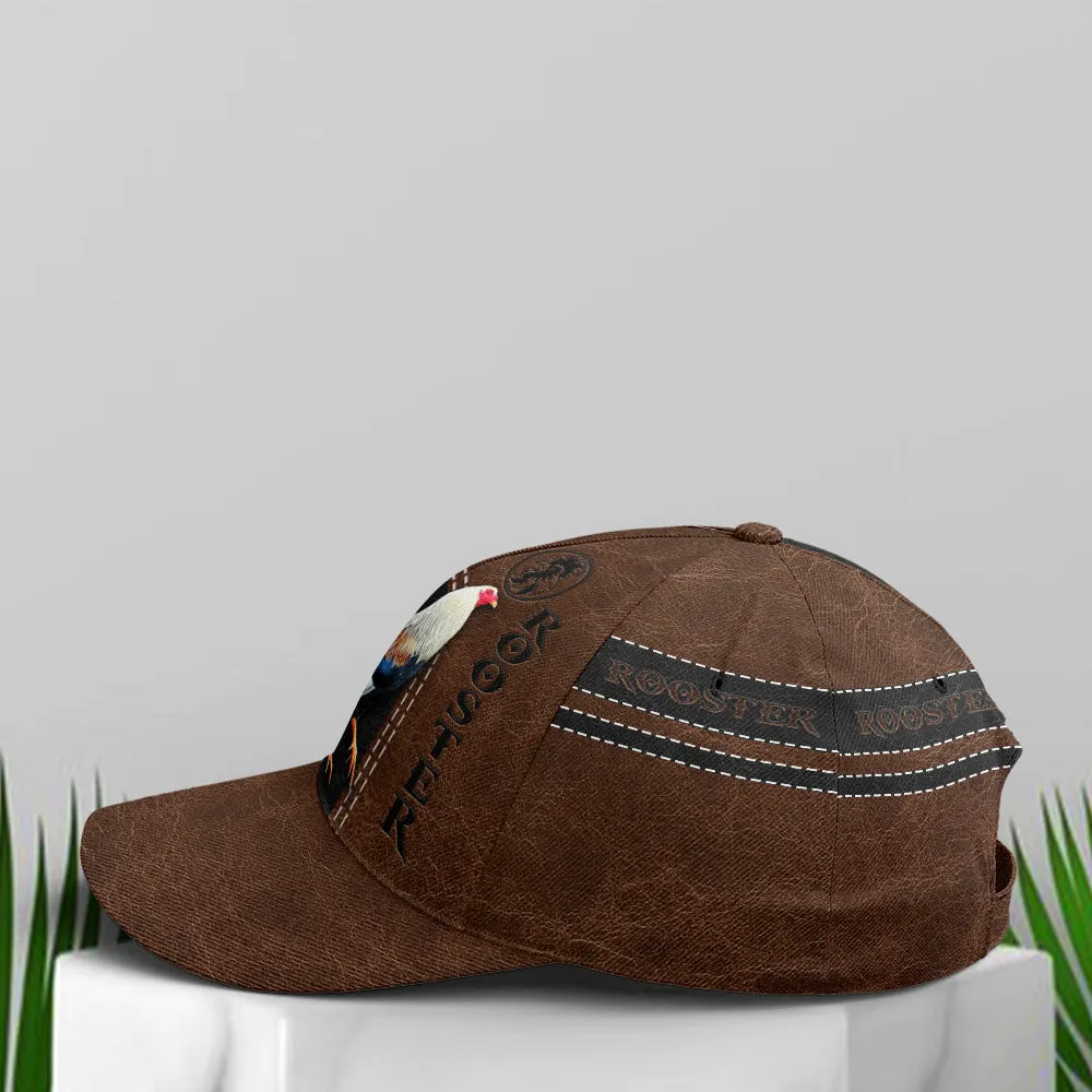 Rooster Classic Leather Baseball Cap Coolspod