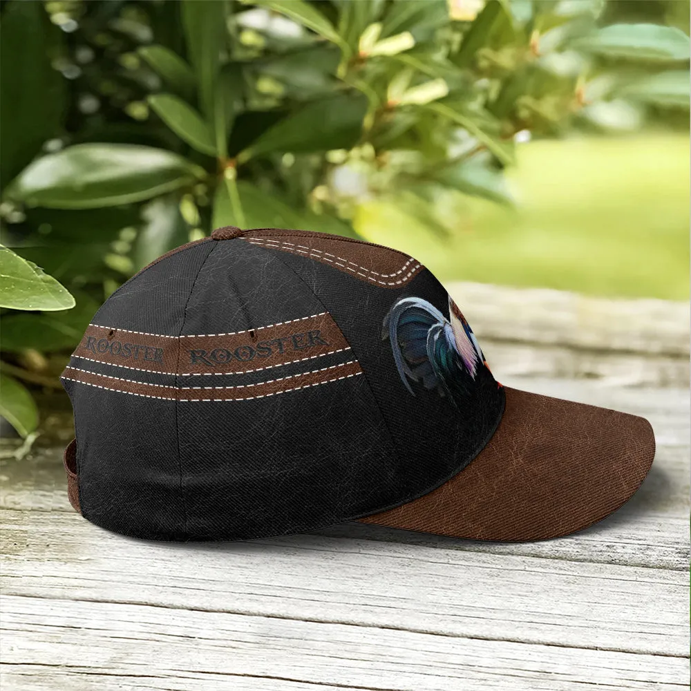 Rooster Classic Leather Baseball Cap Coolspod