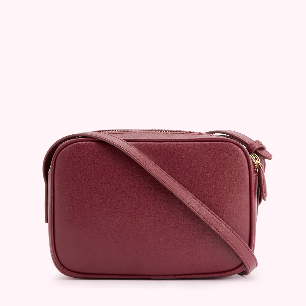 ROSEWOOD LEATHER COLE CROSSBODY BAG