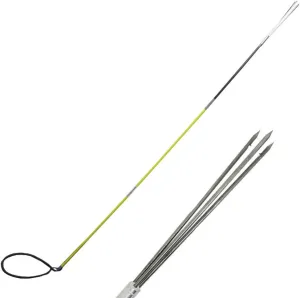 Scuba Choice Hybrid Hawaiian Spearfishing Sling Travel with 3 Piece Pole Spear and Prong Tip, 9', Yellow