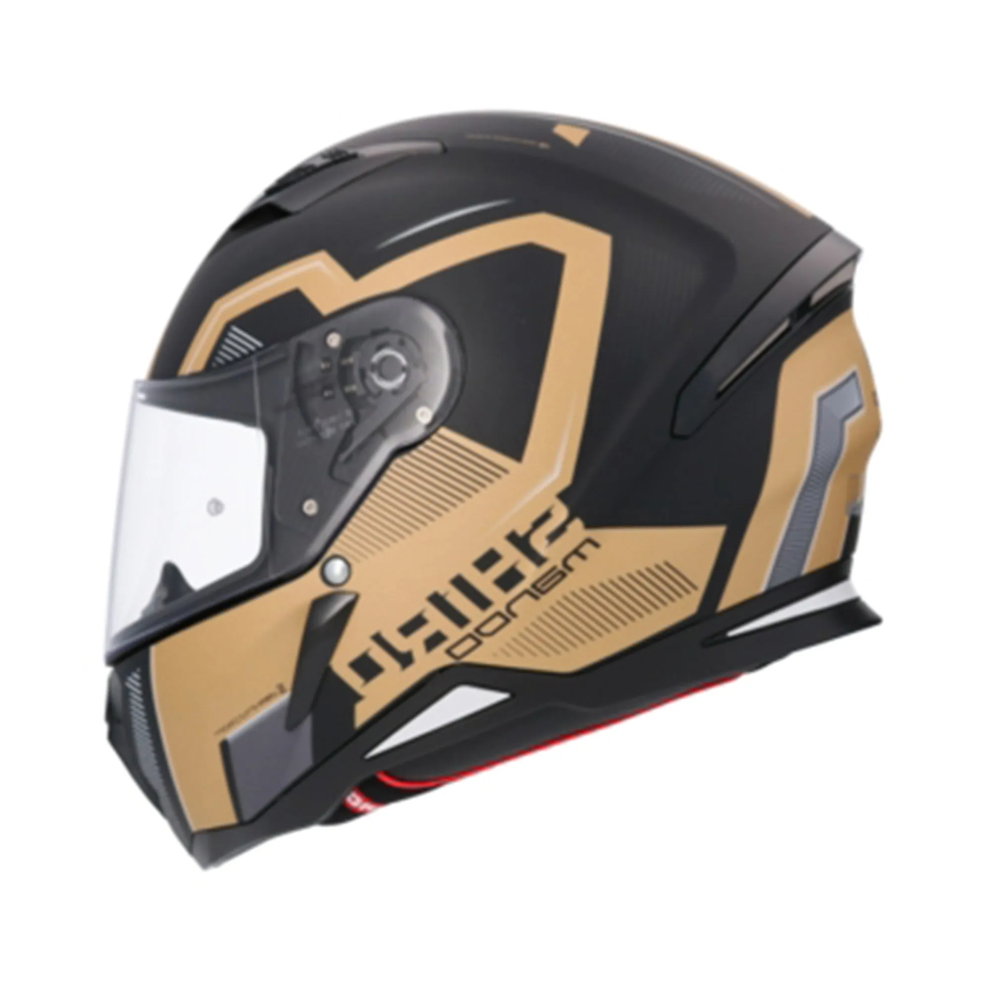 Shiro Hunter Sh-890 Mando Fulface Helmet Mate/Dorado
