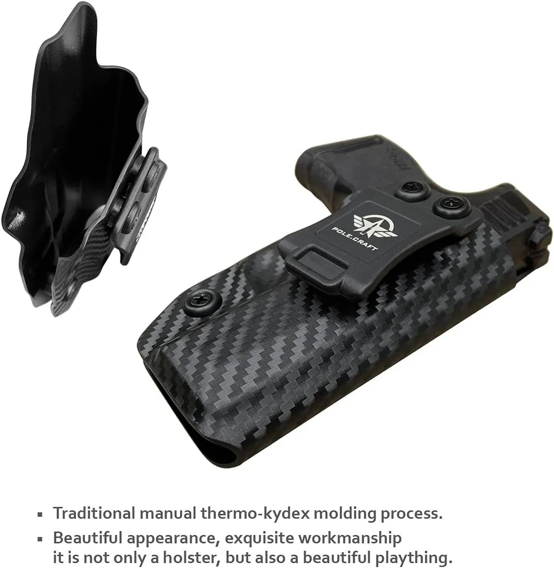 Sig P365 Holster IWB Kydex Custom Fit: Sig Sauer P365 / P365 SAS / P365 X Pistol - Inside Waistband - Adj. Cant Retention - Cover Mag-Button - No Wear - No Jitter