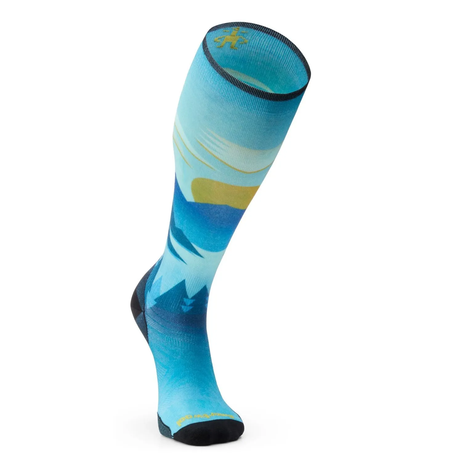 Smartwool Ski Zero Cushion Chasing Mountains Print Socks