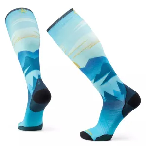 Smartwool Ski Zero Cushion Chasing Mountains Print Socks