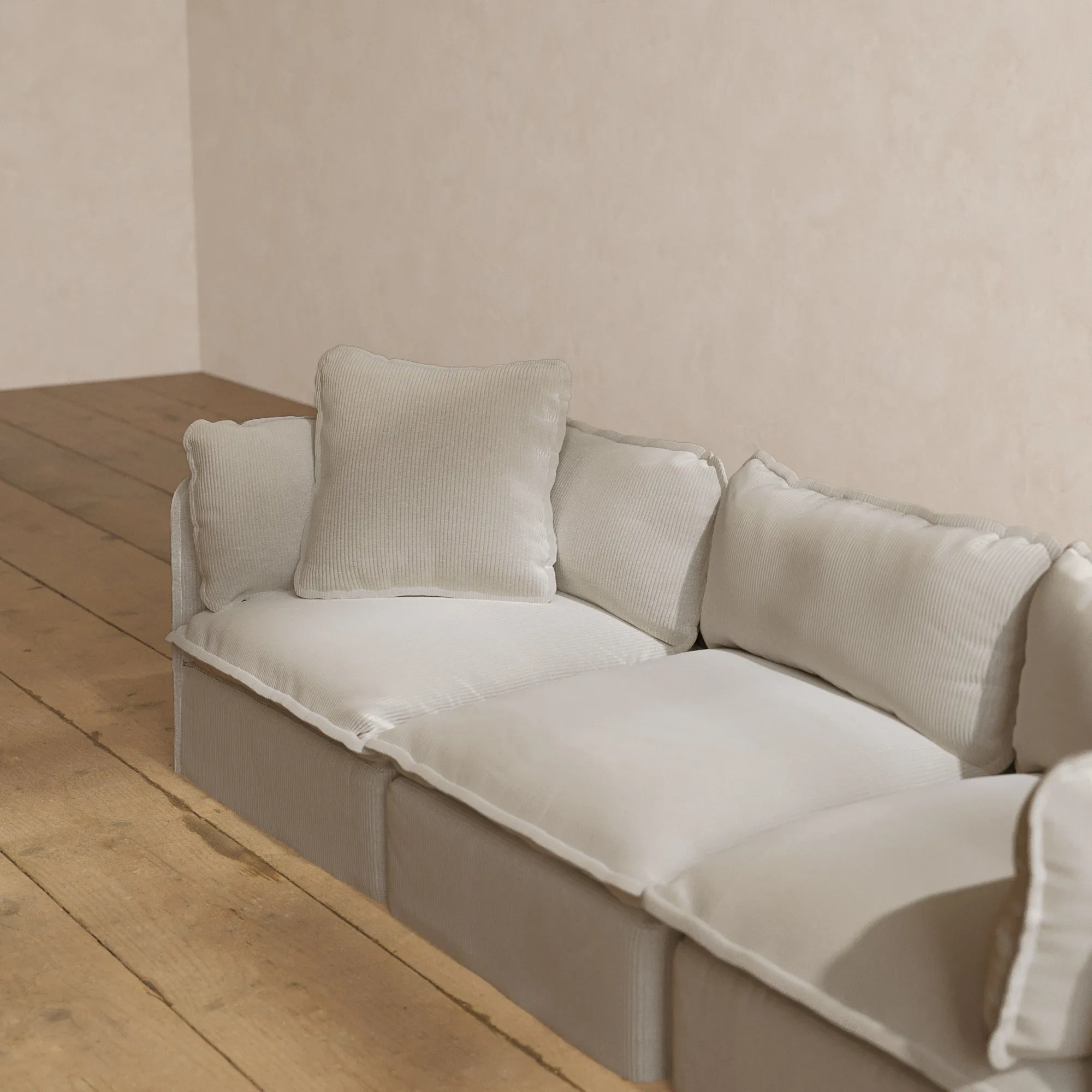 Square Performance Accent Pillow 22 x 22 in Milk