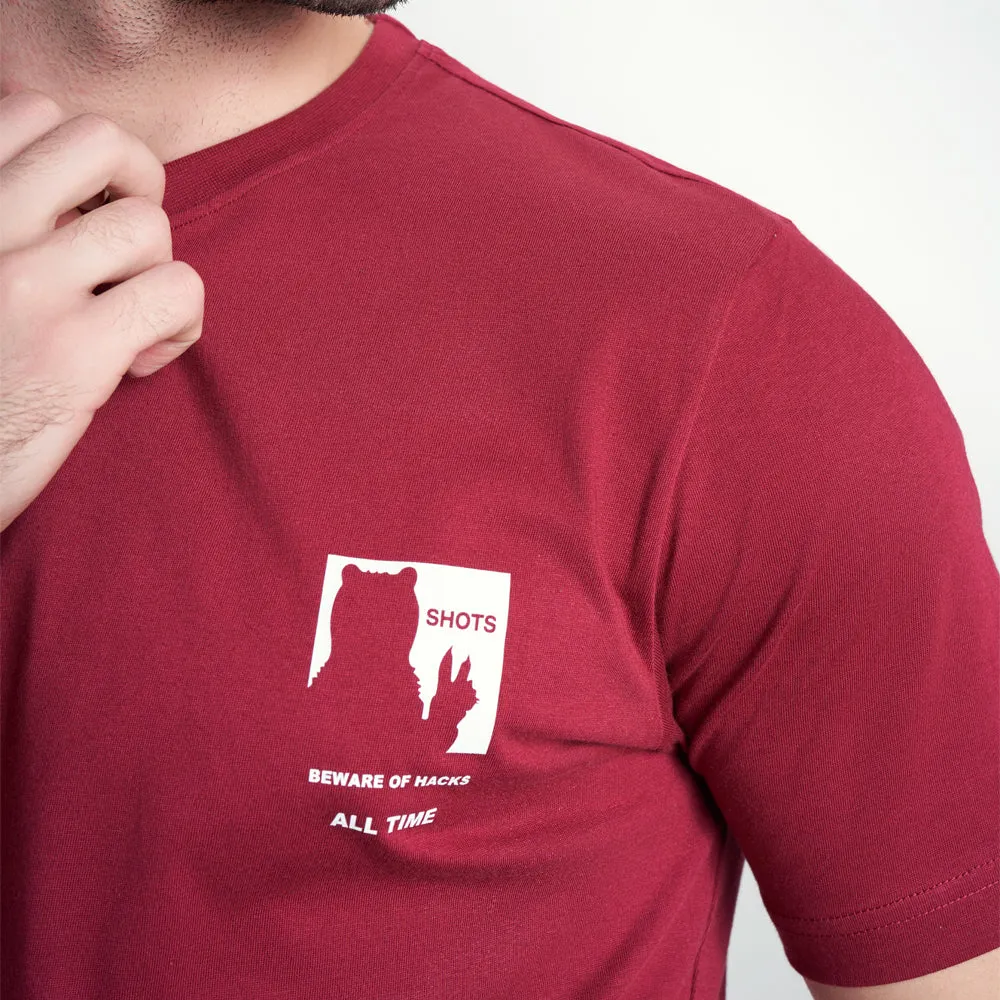 t-shirt Burgundy