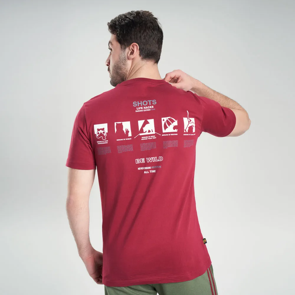 t-shirt Burgundy