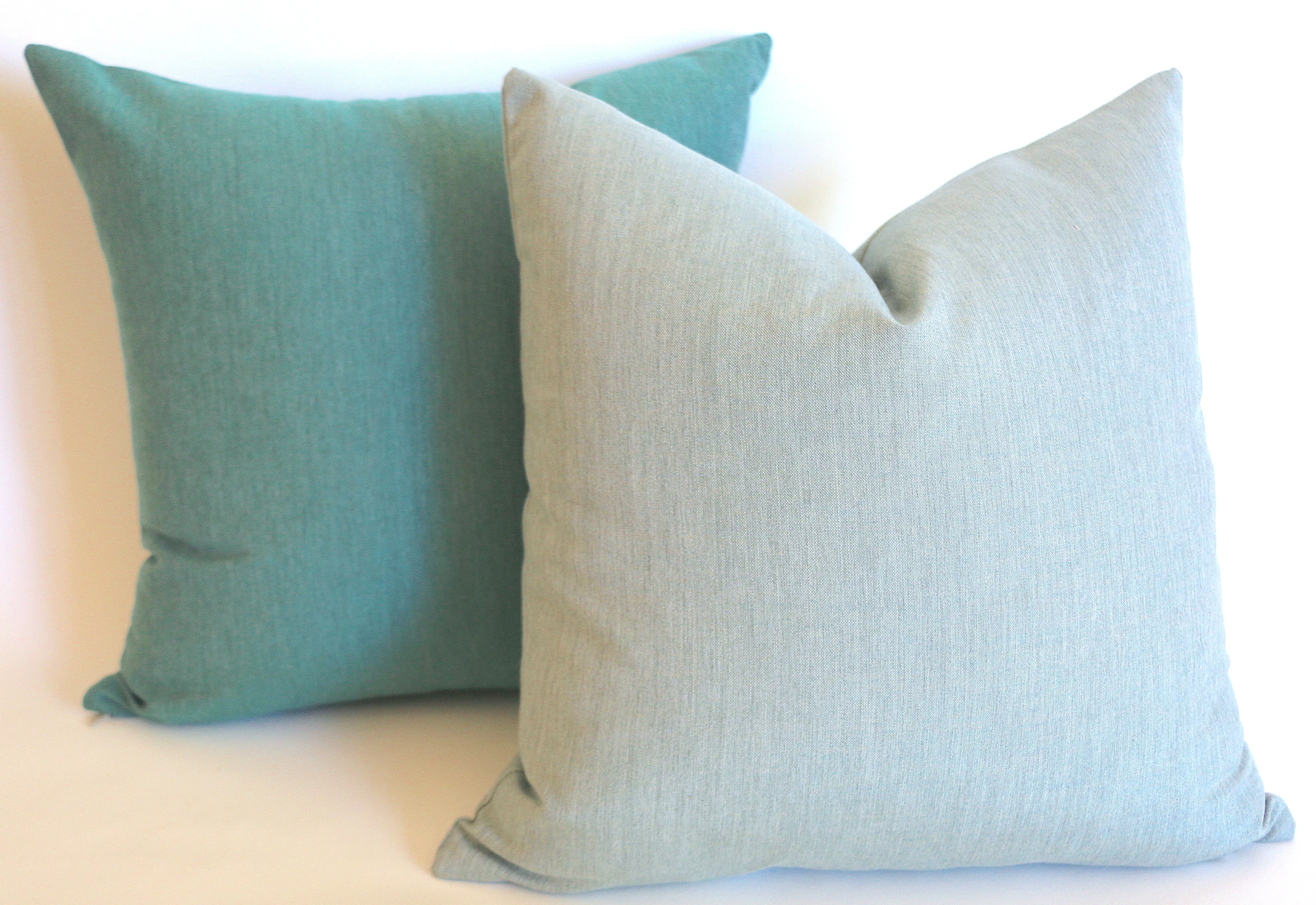 Turquoise Sunbrella Outdoor Pillow cover / Sunbrella Solids