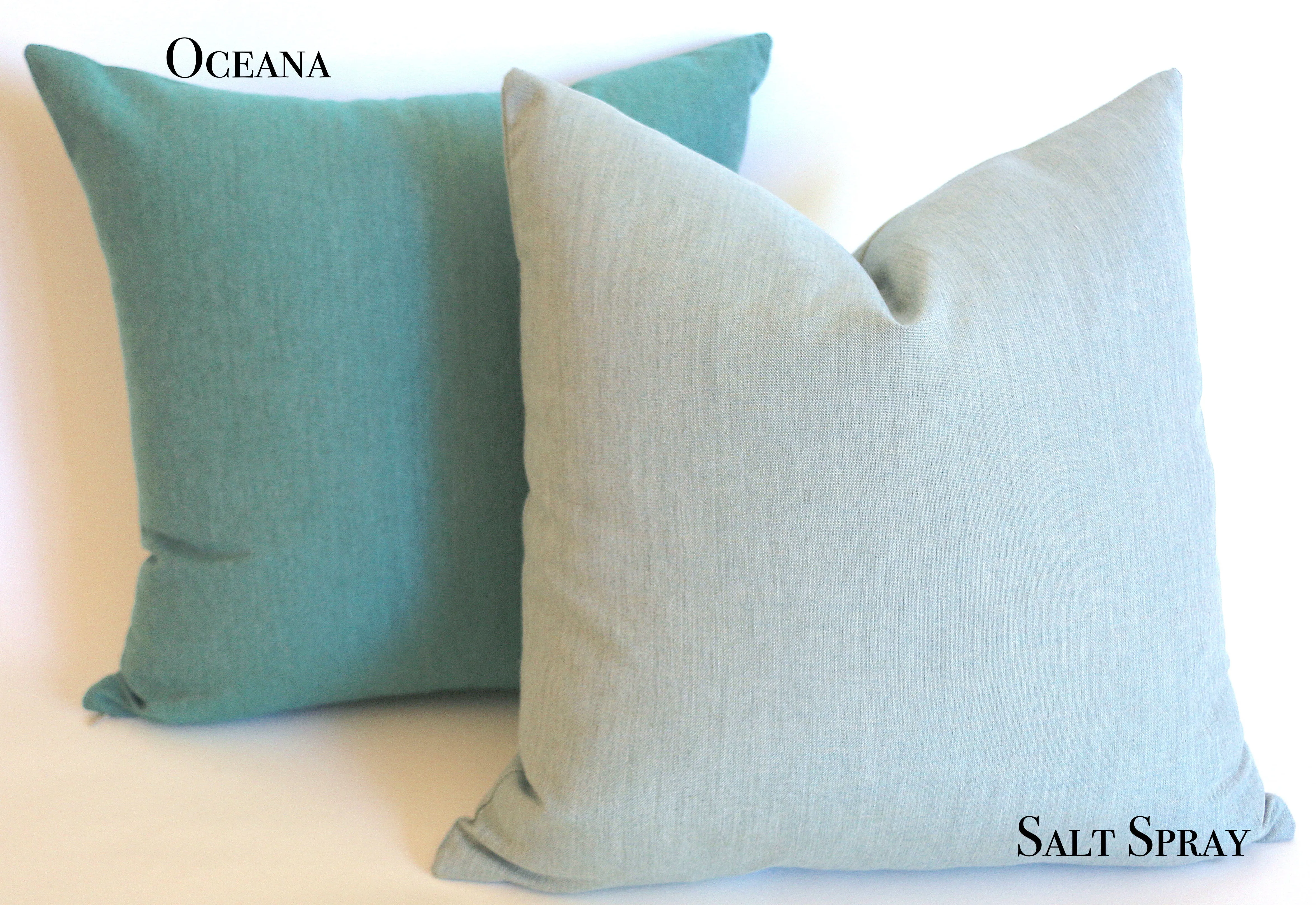 Turquoise Sunbrella Outdoor Pillow cover / Sunbrella Solids